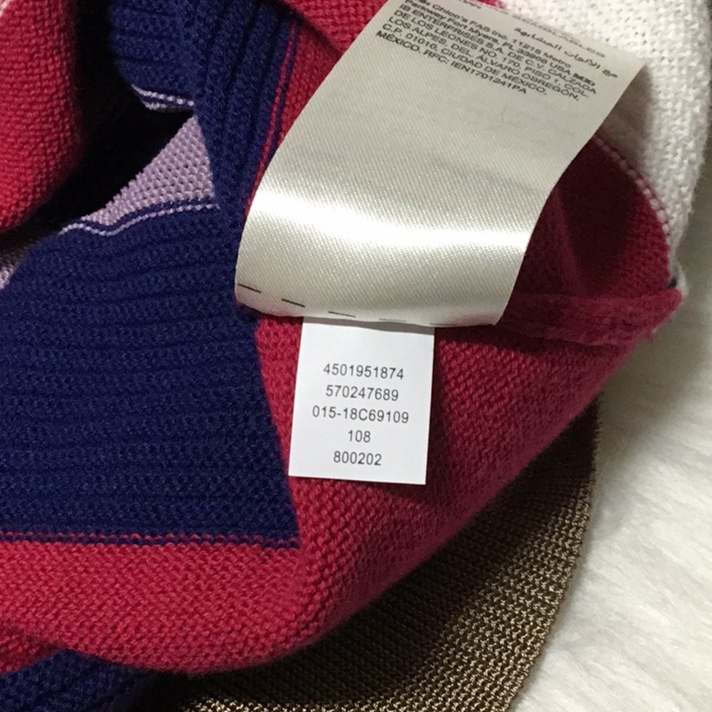 Chico’s Striped Button-Shoulder Pullover Sweater,… - image 8